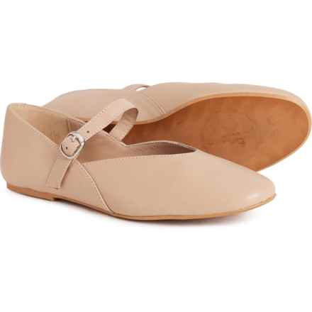 Yokono Made in Spain Mary Jane Flats - Leather (For Women) in Beige