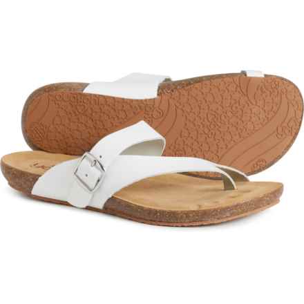 Yokono Made in Spain Toe Loop Sandals - Leather (For Women) in White
