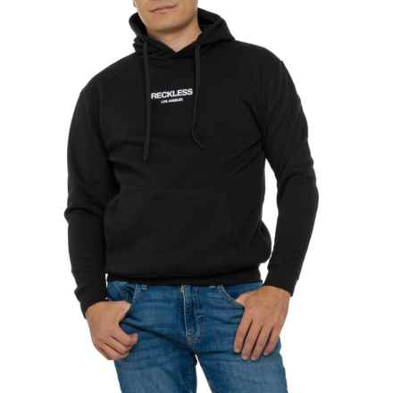 YOUNG AND RECKLESS Logo Fleece Hoodie in Black