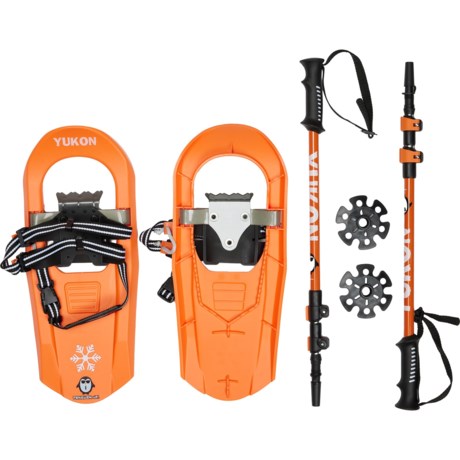 Yukon Charlie's Penguin Youth Molded Snowshoe Kit (For Boys and Girls) in Multi