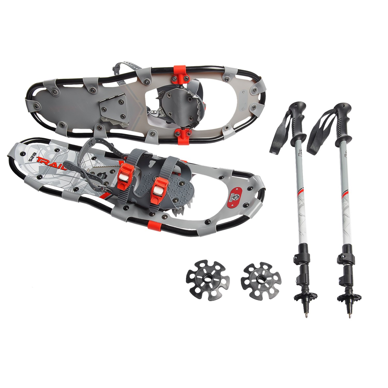 Yukon Charlie’s Yukon Charlie’s 825 Trail Snowshoes Kit with Poles – 25”