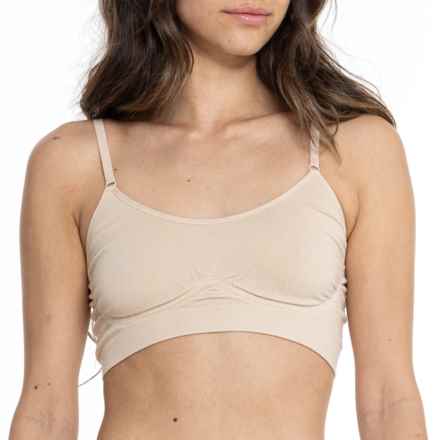 Yummie Convertible Scoop Neck Bralette in Frappe