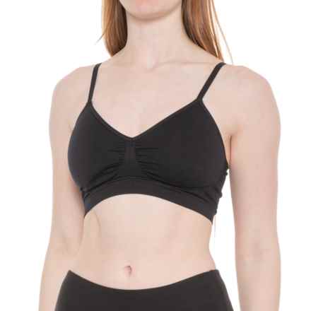 Yummie Seamless Bralette with Removable Pads in Black