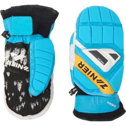 Zanier Gate Killer Ski Mittens - Insulated, Leather (For Men and Women) in Turquois