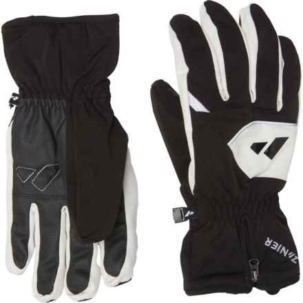 Zanier Reith.stx UX Ski Gloves - Waterproof, Insulated (For Men and Women) in Black/White