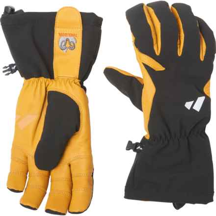 Zanier Wildspitze.tw Ski Gloves - Insulated (For Men and Women) in Black/Tan