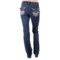 6588J_2 Zenim Embellished Cross Jeans - Mid Rise, Bootcut (For Women)