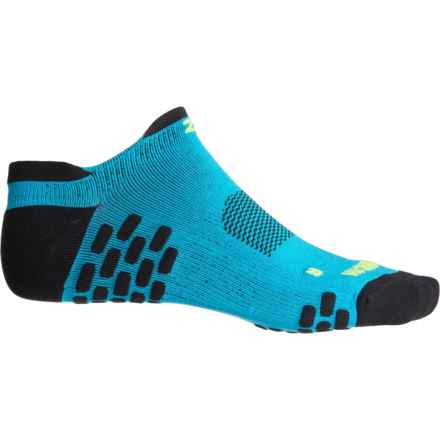 Zensah 3D Dotted No-Show Running Socks - Below the Ankle (For Men) in Aqua