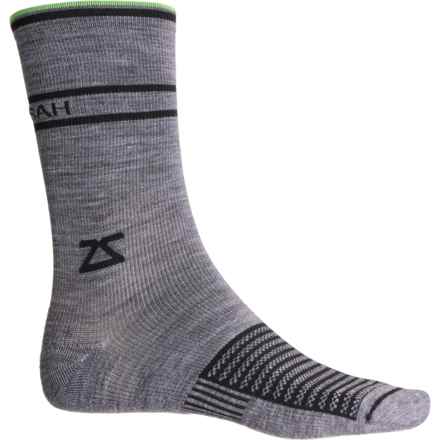 Zensah Technical Cycling Socks - Crew (For Men) in Heather Grey