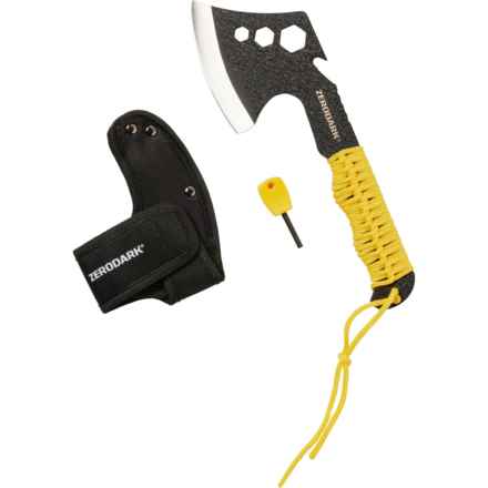 ZERO DARK Tactical Stainless Steel Hatchet with Paracord Handle in Yellow