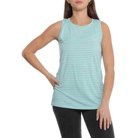 ZeroXposur Bayside Everyday Tank Top in Aquastripe