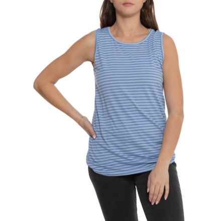 ZeroXposur Bayside Everyday Tank Top in Blue Strpe