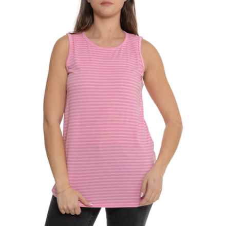 ZeroXposur Bayside Everyday Tank Top in Pink Strpe