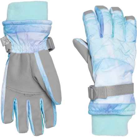 ZeroXposur Big Girls Ailee Thinsulate® Ski Gloves - Insulated in Blue Ombre