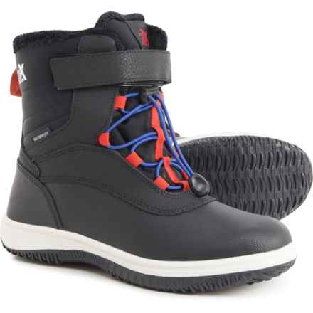 ZeroXposur Boys Alaska Snow Boots - Waterproof, Insulated in Black