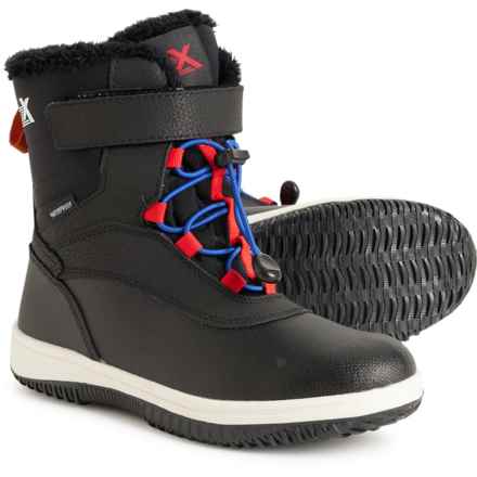 ZeroXposur Boys Alaska Snow Boots - Waterproof, Insulated in Black