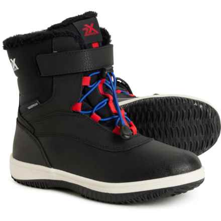 ZeroXposur Boys Alaska Snow Boots - Waterproof, Insulated in Black