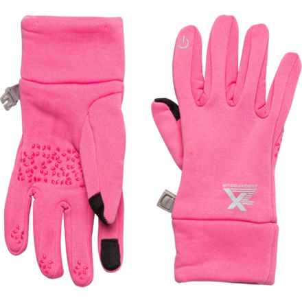 ZeroXposur Fleece Gloves- Touchscreen Compatible (For Big Girls) in Sweet Rose
