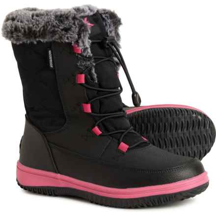 ZeroXposur Girls Snow Princess Boots - Waterproof, Insulated in Black