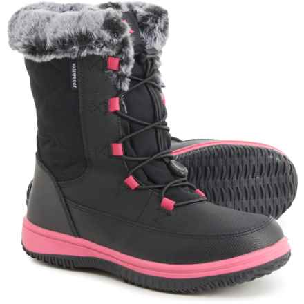 ZeroXposur Girls Snow Princess Winter Boots - Waterproof, Insulated in Black