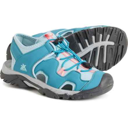 ZeroXposur Girls Wallowa River Hiking Sandals in Aqua/Pink