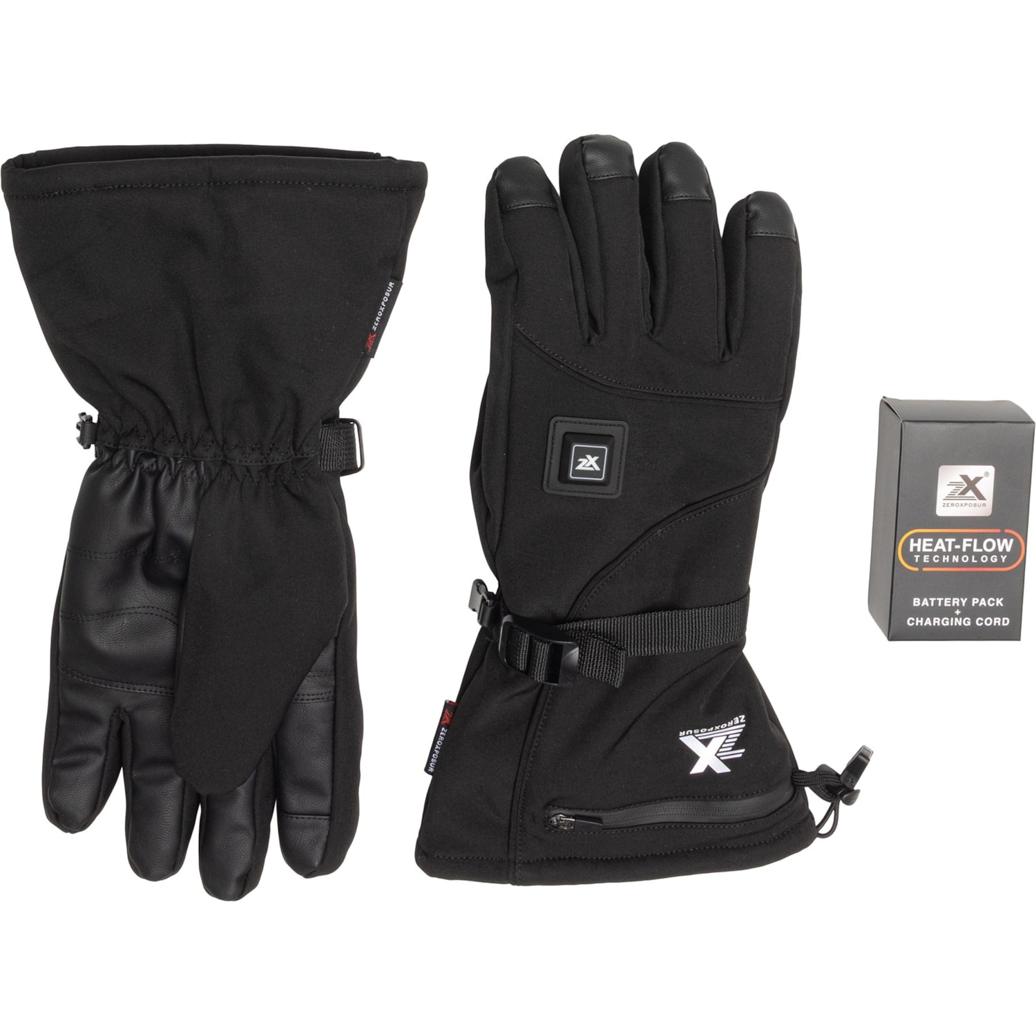 ZEROS GLOVE HEAT Sサイズ ZeroXposur Heat-Flow Technology Heated Ski Gloves - Insulated