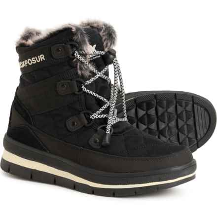 ZeroXposur Montana Short Snow Boots - Waterproof, Insulated (For Women) in Black