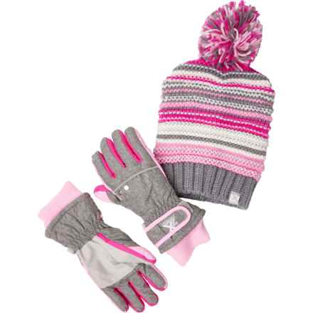 ZeroXposur Stella Gloves and Hat Set - Insulated (For Kids) in Roses
