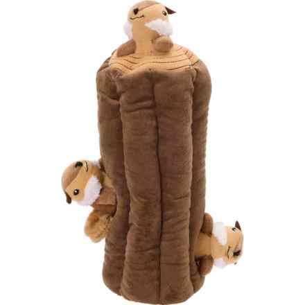 ZippyPaws Burrow Dog Toy - 13”, Squeaker in Chipmunks