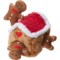 ZippyPaws Burrow Gingerbread House Plush Dog Toy - Squeakers in Gingerbread House