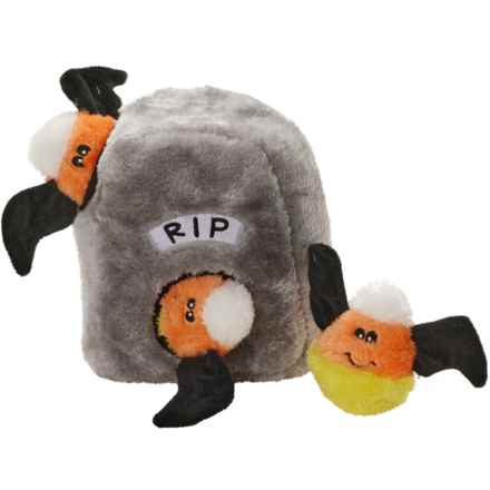 ZippyPaws Halloween Burrow Dog Toy in Gravestone