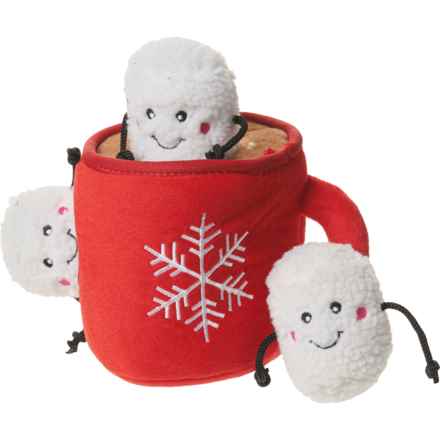 ZippyPaws Holiday Burrow Hot Cocoa Plush Dog Toy - Squeakers in Hot Cocoa