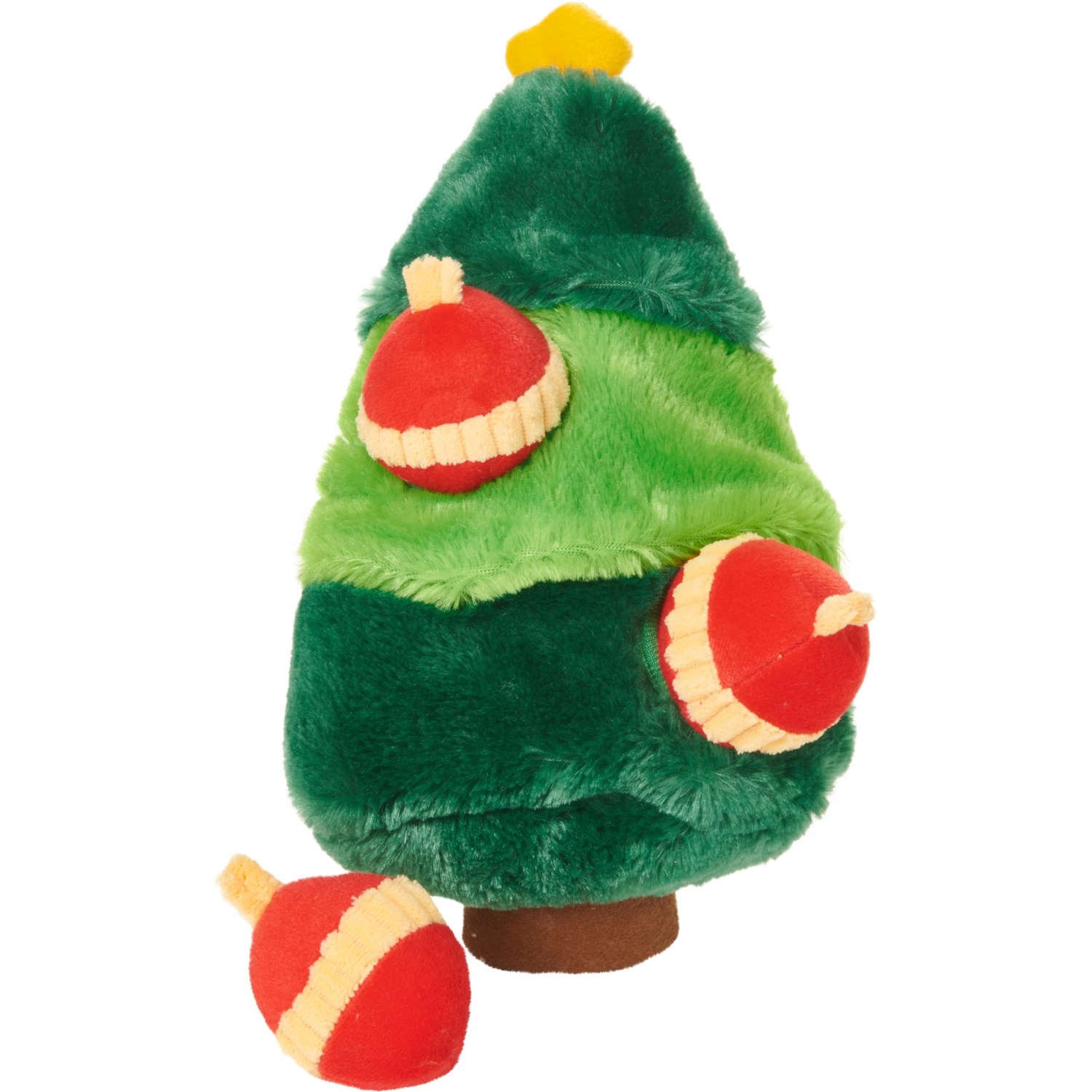 ZippyPaws Holiday Burrows Christmas Tree Dog Toy 13x8x6”, Squeaker