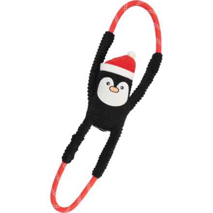 ZippyPaws Holiday Ropetugz® Dog Toy - Squeaker in Penguin