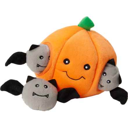 ZippyPaws Pumpkin Halloween Burrow Dog Toy Set - 4-Piece in Pumpkin