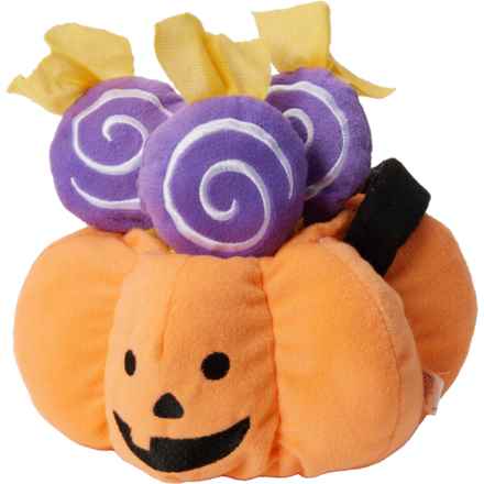 ZippyPaws Trick-Or-Treat Basket Halloween Burrow Dog Toy Set - 4-Piece in Treat Basket