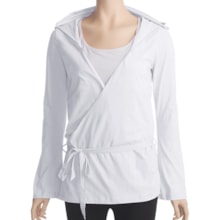 Zobha Anna Wrap Shirt - Long Sleeve (For Women) in White - Closeouts