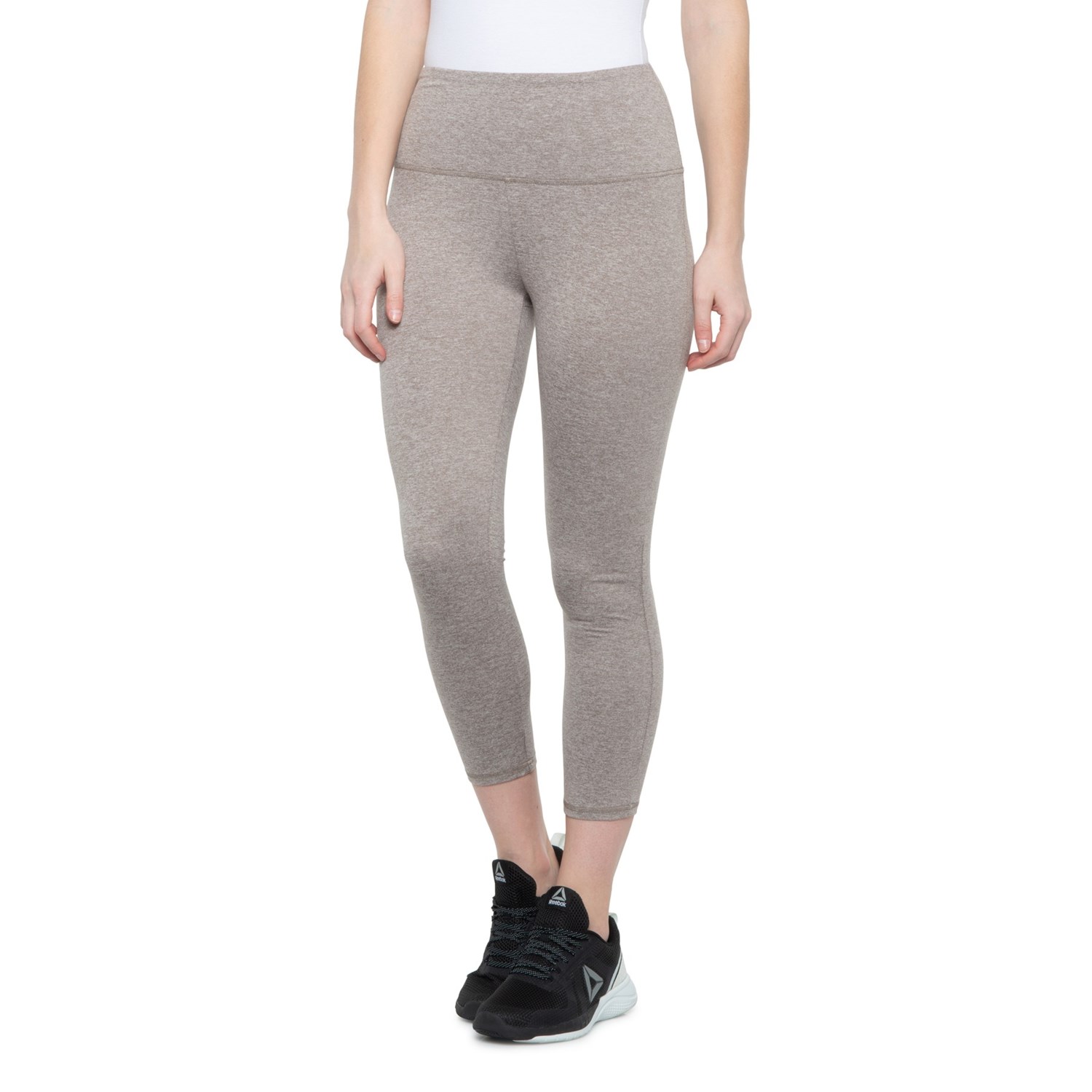 Zobha High-Waisted Cozy Heather Capri Leggings (For Women) - Save 66%