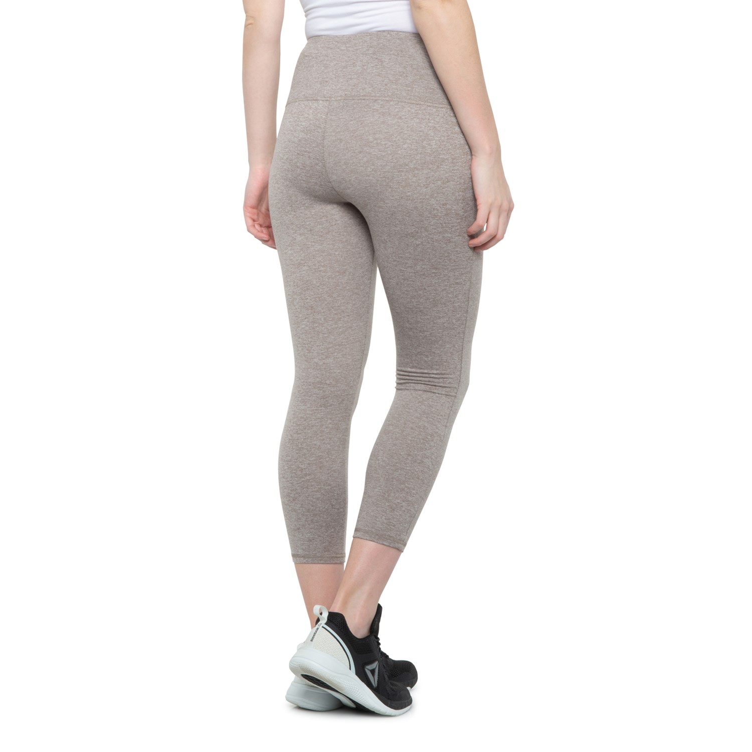 Zobha High-Waisted Cozy Heather Capri Leggings (For Women) - Save 66%