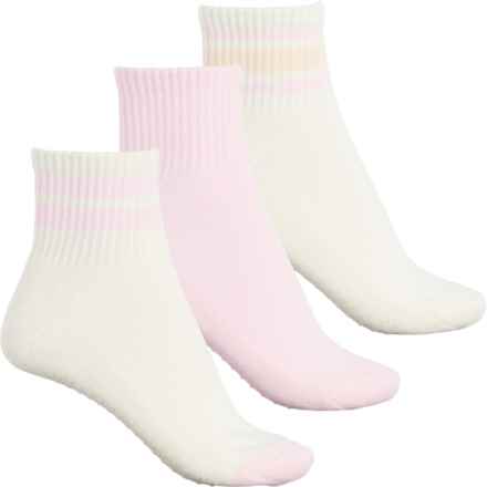 Zobha Livie Grip Socks - 3-Pack, Ankle (For Women) in Sgr Swizzle/Strawberry Cream Stripe