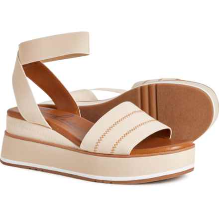 Zodiac Bailee Platform Wedge Sandals (For Women) in Bone