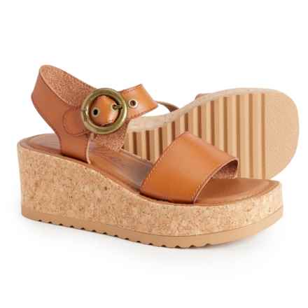 Zodiac Glory Ankle Strap Wedge Sandals (For Women) in Brown