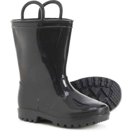 ZOOGS Boys and Girls Rain Boots - Waterproof in Black
