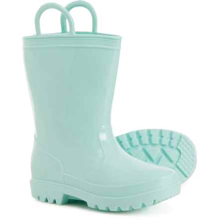 ZOOGS Boys and Girls Rain Boots - Waterproof in Mint