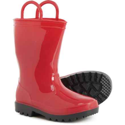 ZOOGS Boys and Girls Rain Boots - Waterproof in Red
