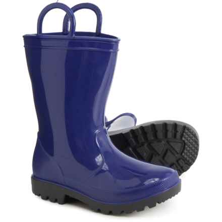 ZOOGS Boys and Girls Rubber Rain Boots - Waterproof in Navy