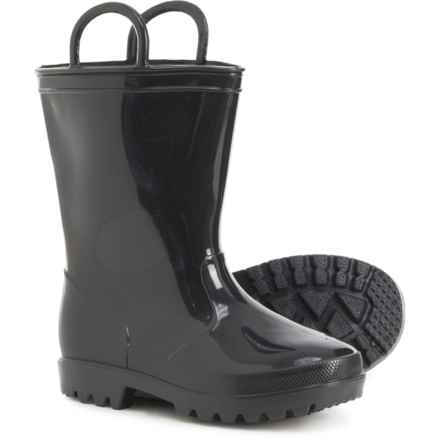 ZOOGS Little Boys and Girls Rain Boots - Waterproof in Black