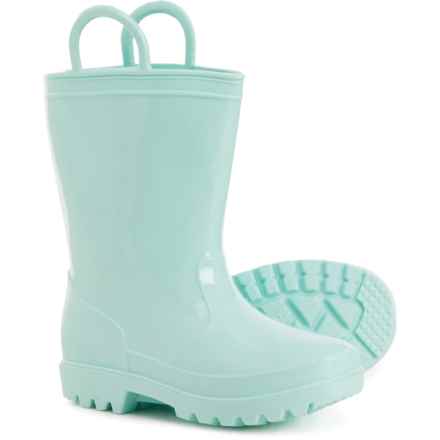ZOOGS Little Boys and Girls Rain Boots - Waterproof in Mint