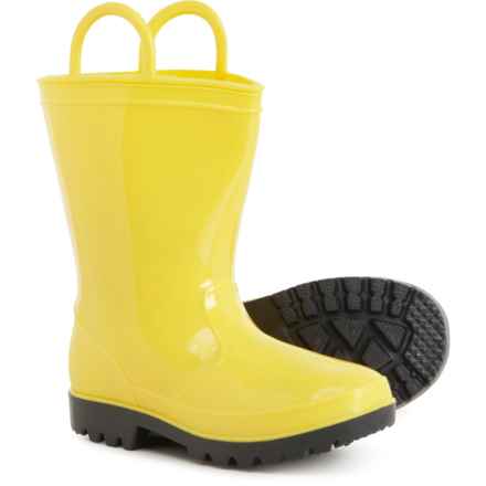 ZOOGS Little Boys and Girls Rain Boots - Waterproof in Yellow