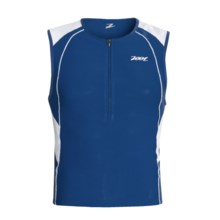 Zoot Sports Endurance Tri Jersey - Sleeveless (For Men) in Classic Blue/White - Closeouts